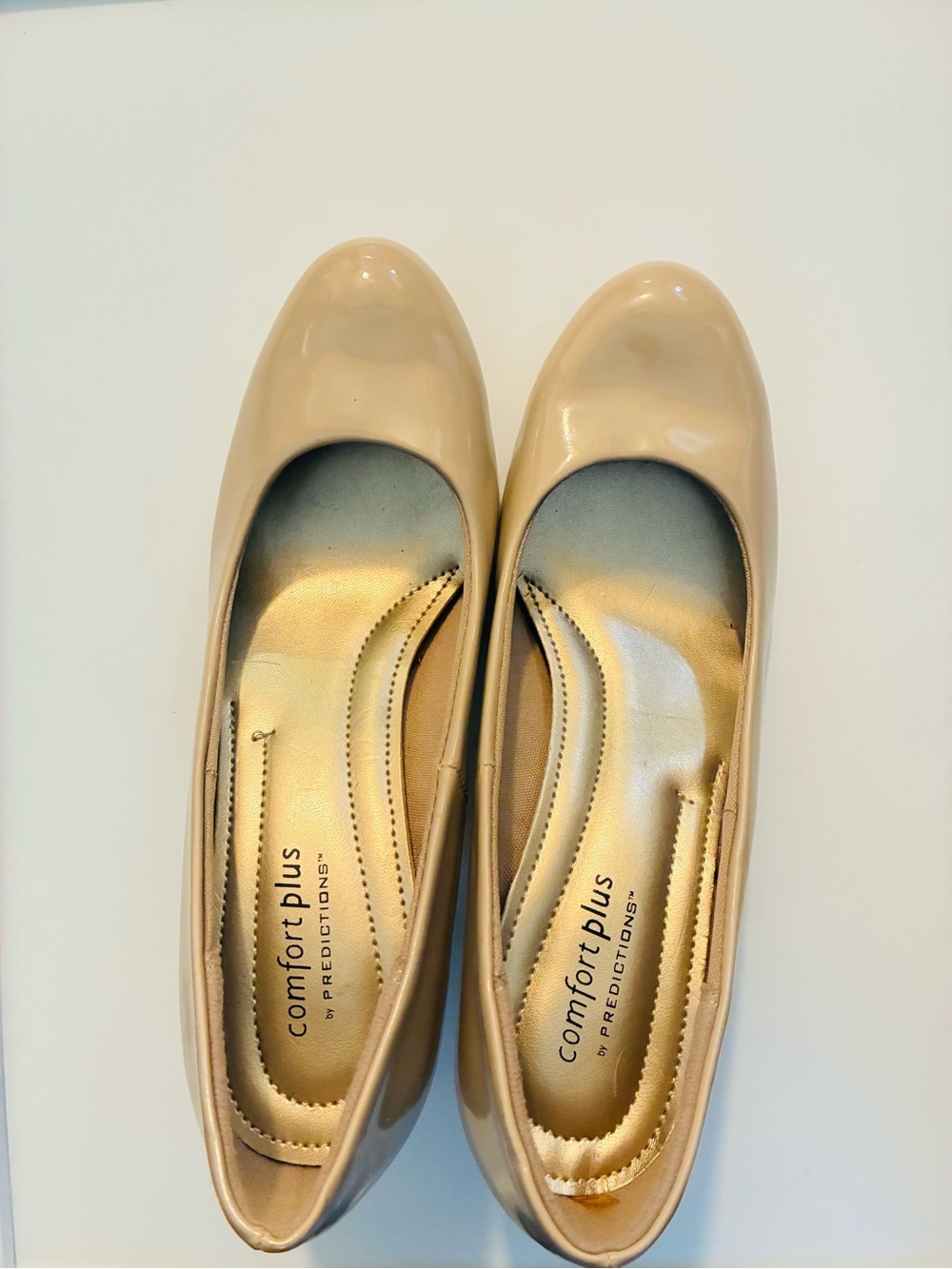 Predictions Nude Patent Ballet Flats